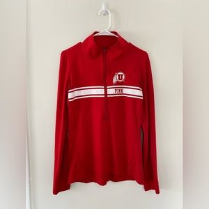 PINK University of Utah quarter zip